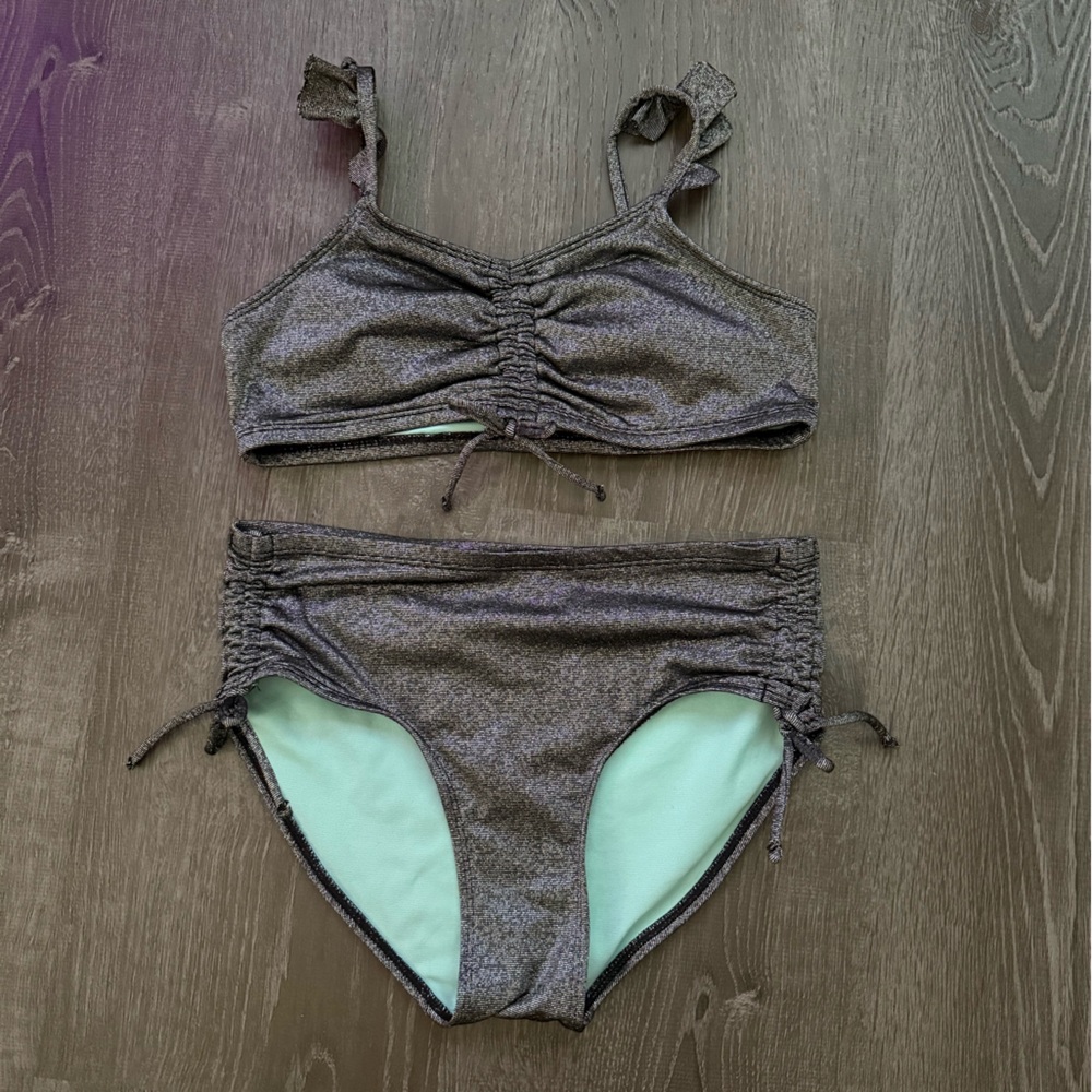Justice Black Bikini Size 12/14+